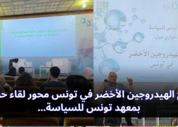 في لقاء حواري بمعهد تونس للسياسية : إنتاج الهيدروجين الأخضر، فرصة لتونس للتموقع وجلب الاستثمار