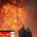 اخماد حريق لمحل لبيع البنزين بتطاوين..