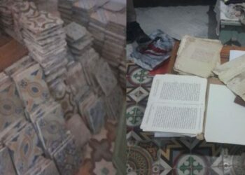 حجز مربّعات خزفية ومخطوطات تاريخية بمنزل في المدينة العتيقة بتونس