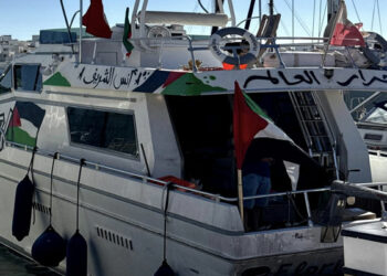 (الأخيرة ضمن الأسطول)- السفينة “أنس الشريف” تُبحر باتّجاه غزّة