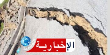 تنبيه..انزلاقات أرضية بهذه الطريق الوطنية بسبب الأمطار..